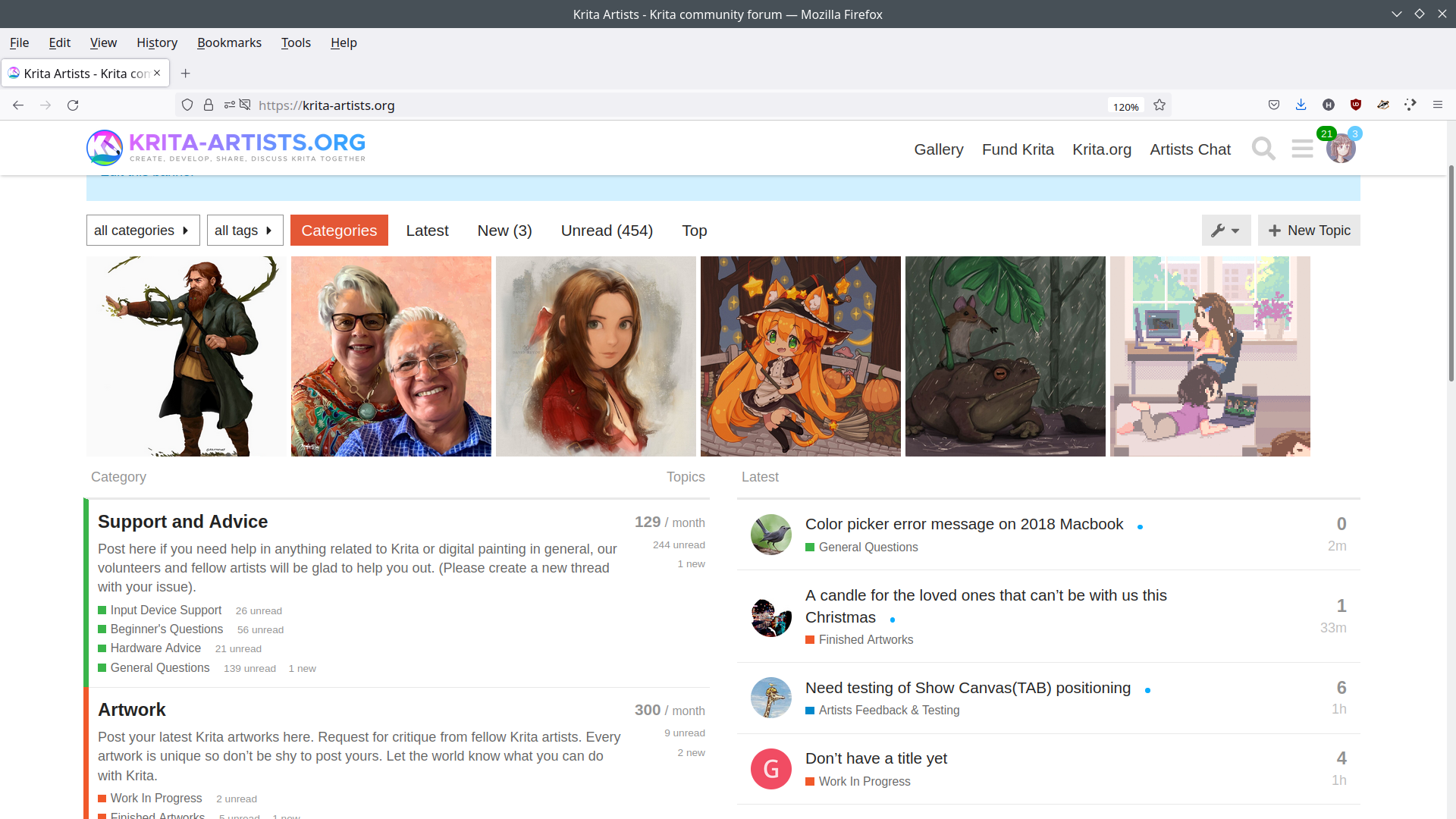 Krita global artist community